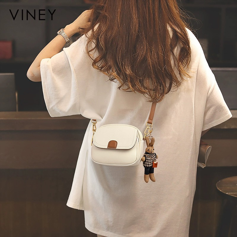 Viney包包女2025新款女包斜挎包真皮夏季2024高级质感小众单肩包