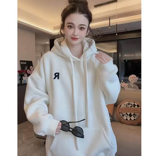 美式复古连帽卫衣2024春秋新款