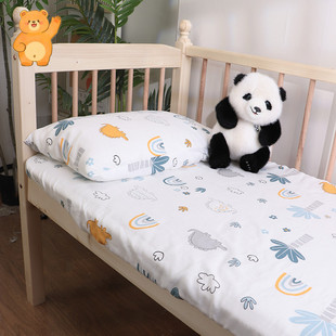 儿童纯棉床笠竹棉床笠a类母婴级100%全棉婴幼儿四季通用纯棉床笠