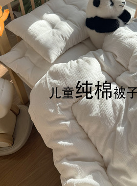 儿童被子冬被加厚纯棉100%全棉儿童被芯幼儿园被儿童被子四季通用