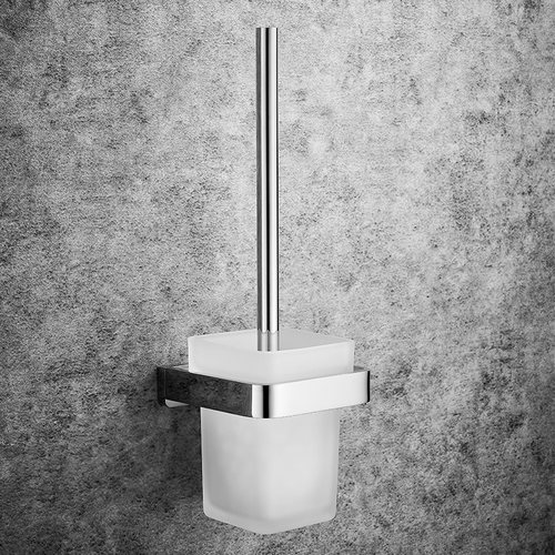 德国SEVENR全铜镀铬高端马桶刷壁挂打孔酒店卫生间轻奢无死角家用