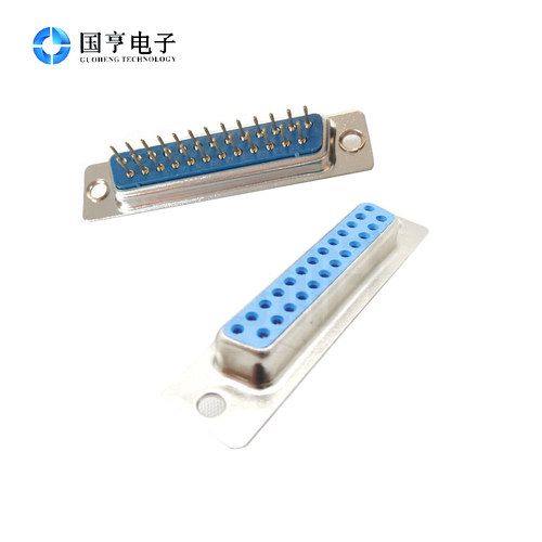 DB25 母头 双排25芯 插板式 并口DB25母座 打印口
