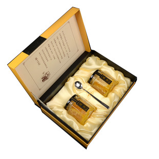襄阳特产南漳特产水镜蜂情巢蜜礼盒300g*2瓶农家土法自然结晶蜂蜜