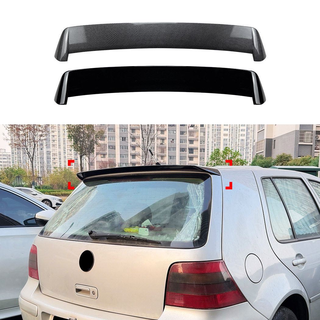 适用04-08款大众高尔夫4尾翼 GOLF4改装件顶翼免打孔扰流板定风翼