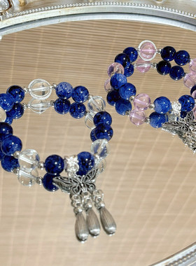 新中式水墨复古手链ins风蝴蝶手工可调节手饰闺蜜礼物爆款