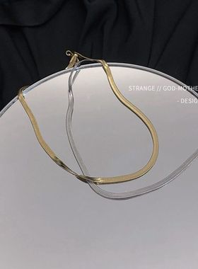 蛇骨链项链女夏季简约ins潮冷淡风甜酷锁骨链颈链配饰