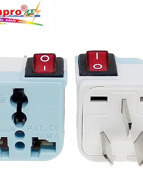 稳不落带开关插座国标澳标万用转换插头港版美版电器中国澳洲用