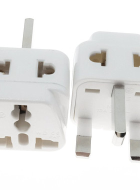 白色英标一转二万能转换插头中国香港 中东新加坡马来西亚插座13A