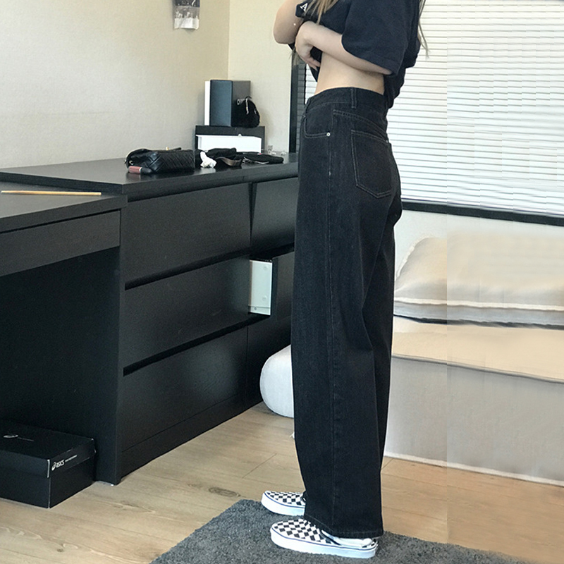 垂感大码女装宽松显瘦阔腿直筒裤