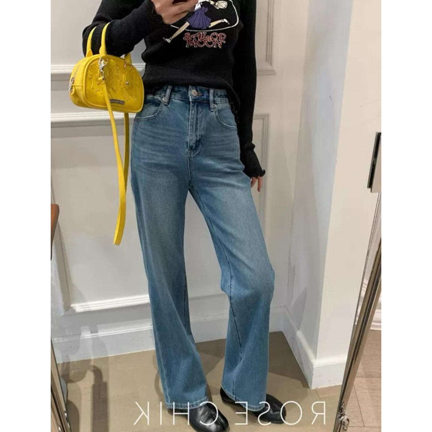 大碗plus定制大码女装微胖复古水洗阔腿牛仔秋季宽松显瘦遮挎长裤,女装/女士精品,大码裤装,淘宝优惠券,粉丝福利购,淘宝优惠卷