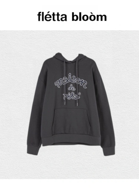 【现货】fletta bloom韩国潮rolarola刺绣字母连帽卫衣女宽松休闲