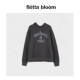 fletta 现货 bloom韩国潮rolarola刺绣字母连帽卫衣女宽松休闲