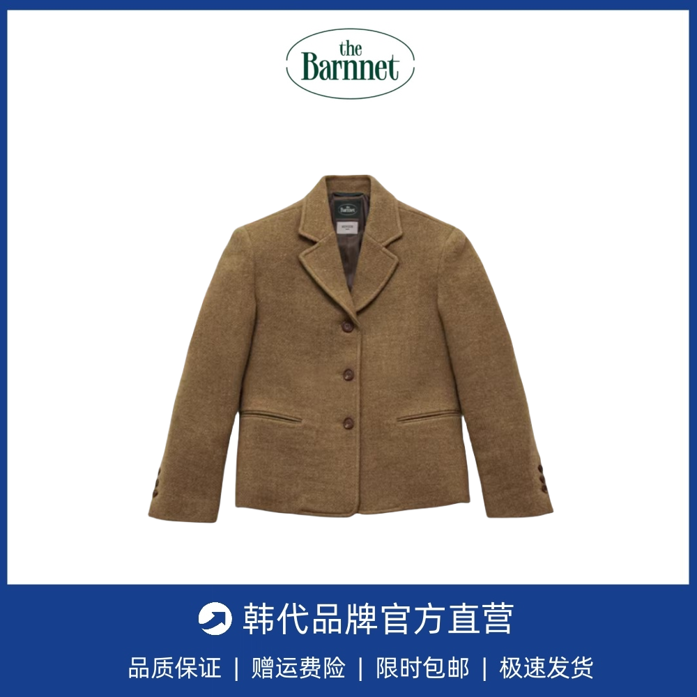 【现货】thebarnnet八奶秋冬日本进口羊毛保暖舒适廓形西装外套女
