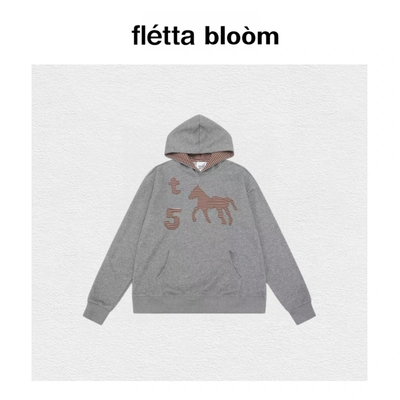 【现货】fletta bloom韩国潮牌连帽卫衣女tcm马年限定款帽衫外套