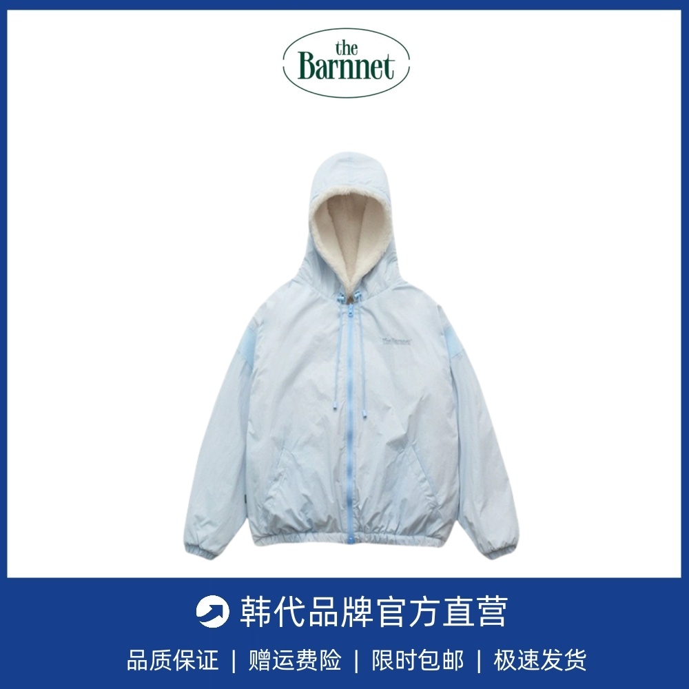 【现货】韩国thebarnnt八奶双面穿小白熊连帽卫衣卫裤加绒两件套