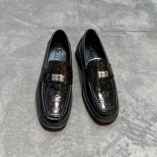 实体发货CNC男鞋2024年冬季新款 男士头层真皮单鞋时尚休闲皮鞋男