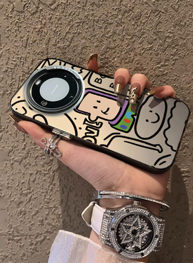 ins风可爱卡通巴斯光年草莓熊适用于70华为Mate60pro+手机壳磨砂保护套P50小众个性创意40情侣男女高级感30E