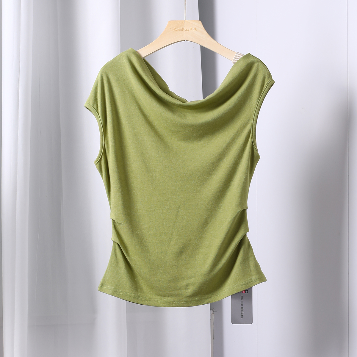 欧洲站2025夏季新款修身显瘦T恤