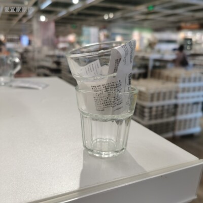 IKEA宜家 博克尔 浓缩咖啡杯 透明玻璃杯小号100毫升