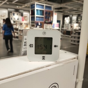 IKEA宜家 库克斯电子闹钟小钟表多功能闹钟闹铃温度计计时器