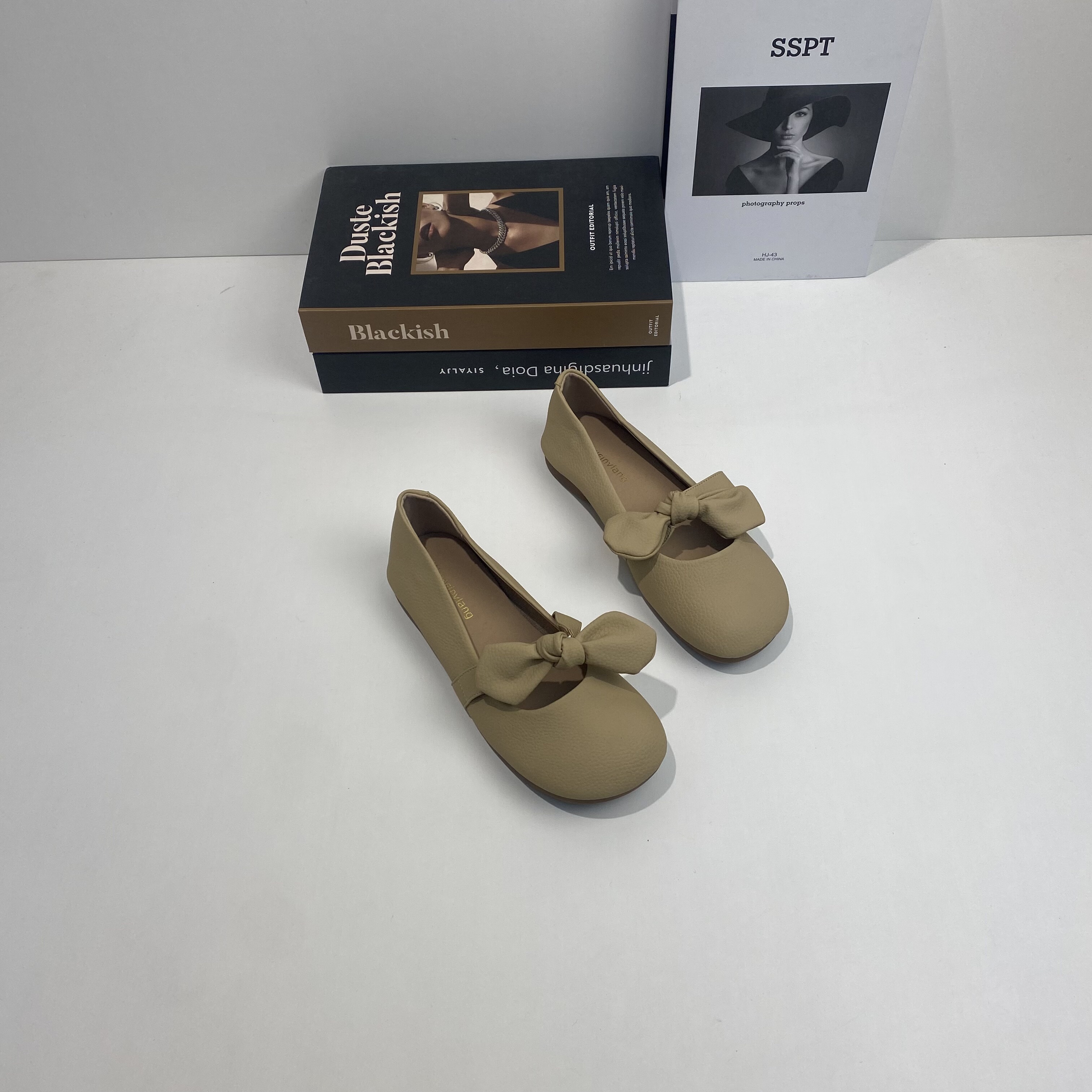 仙女风单鞋蝴蝶结春秋瓢鞋浅口鞋温柔风奶奶鞋配裙子豆豆鞋平底鞋,女鞋,浅口单鞋,淘宝优惠券,粉丝福利购,淘宝优惠卷