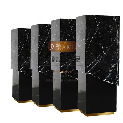 天然底座摆台大微黑白根石材艺术
