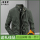 JEEP 加绒加厚茄克休闲外套保暖 冬季 SPIRIT吉普男士 夹克纯棉工装