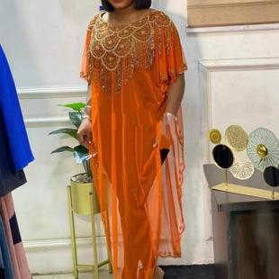 pieces 舞台服three 烫金演出服宽松东南亚中东Indonesian long