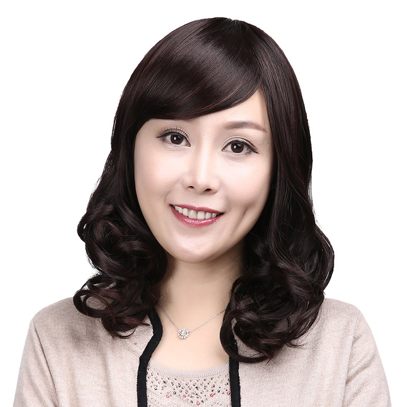 假发女大波浪长卷发蓬松自然修脸网红长发隐形无痕逼真全头套妈妈