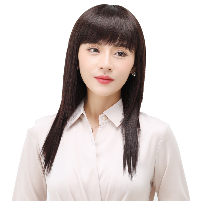 假发女长发自然逼真黑中年妈妈
