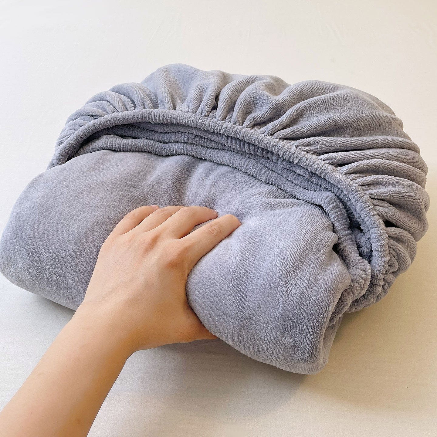 A类牛奶绒冬季保暖床笠三件套