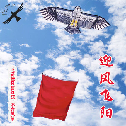 飞阳户外红旗风筝挂件涤纶纤维防水防晒防褪色结实耐用易飞