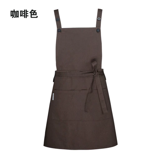 Подтяжки, модный фартук без рукавов, кофейный нагрудник подходит для мужчин и женщин, делается под заказ, с печатью вашего логотипа