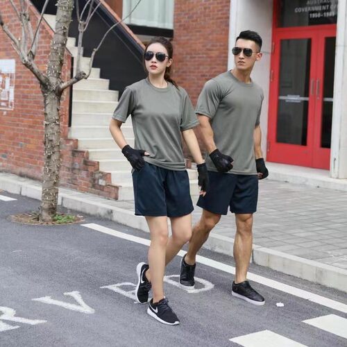 正品体能服短袖短裤体能T恤训练套装男女夏透气速干跑步运动户外