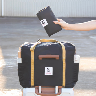 旅行包女大容量待产包可折叠登机行李包男短途出差防水轻便健身包