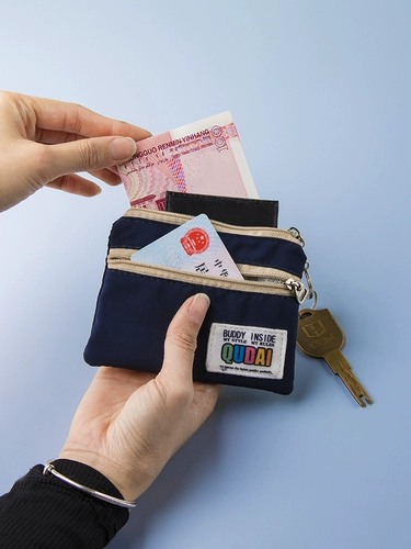 Японский кошелек для школьников, маленькая портативная ткань подходит для мужчин и женщин, наушники, картхолдер для водительских прав, простой и элегантный дизайн