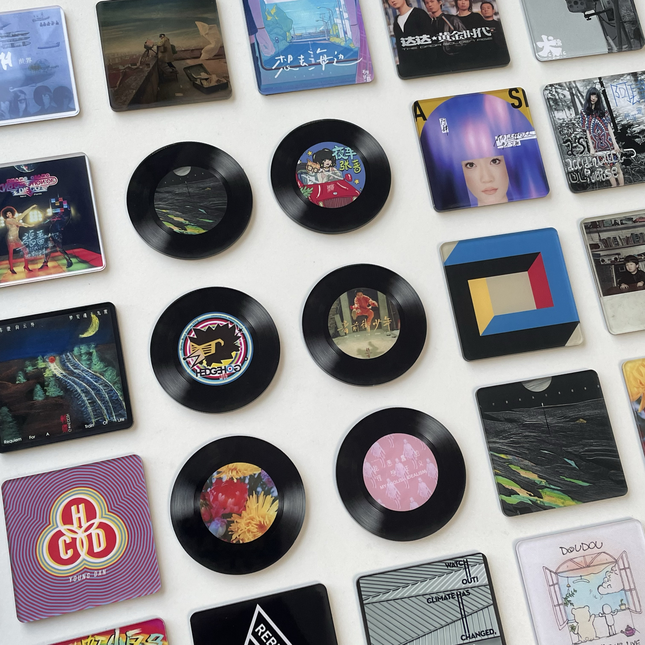 乐队磁吸冰箱贴回春丹赵雷刺猬doudou声音玩具达达万青痛仰新裤子