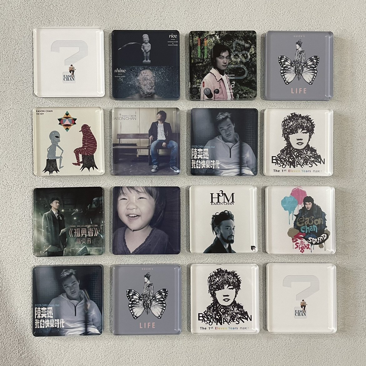 陈奕迅专辑亚克力磁吸冰箱贴Easonfearanddreams杭州泉州重庆佛山