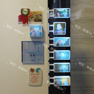 机器人之梦发光冰箱贴电影亚克力磁吸robotdreams电影周边影迷