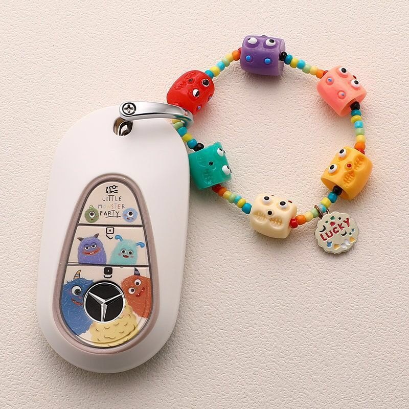 适用于奔驰c260l钥匙套c200l/glc300l/e300l高档新款壳C级E级扣包