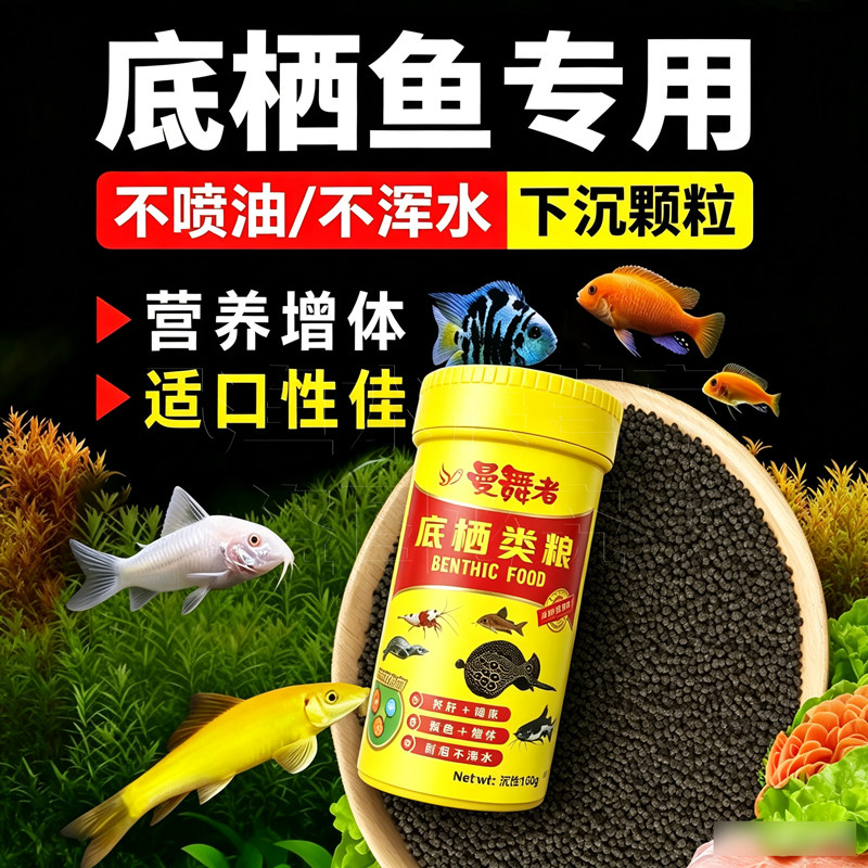 曼舞者异形鱼饲料底栖