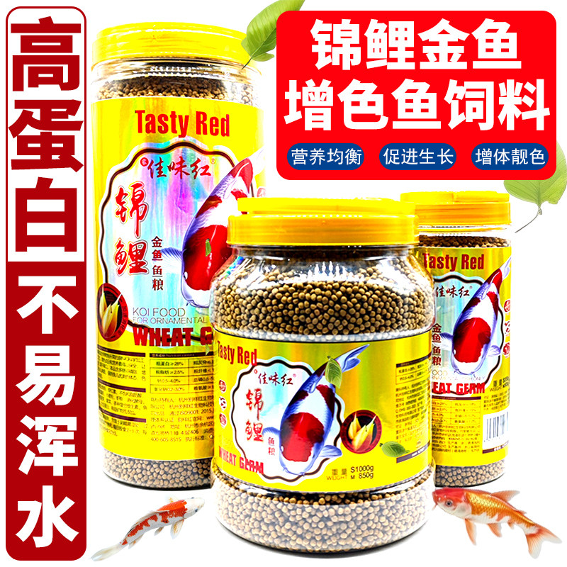 佳味红锦鲤鱼饲料金鱼