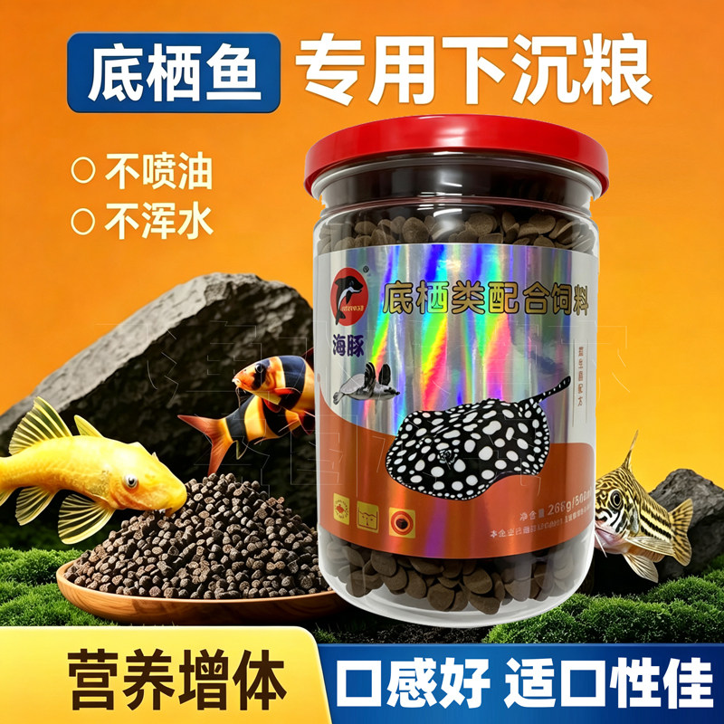 海豚底栖鱼饲料异形鼠鱼蝾螈