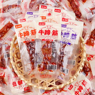 卤门家族牛蹄筋12g香辣黑鸭即食卤香牛板筋牛肉解馋零食休闲小吃