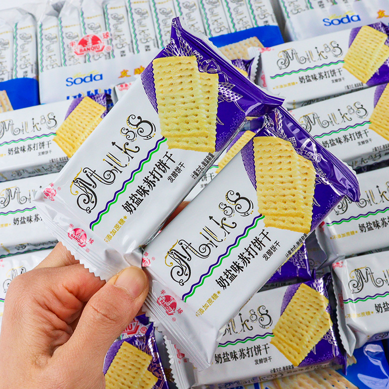 半球味丹奶盐味苏打饼干小食品