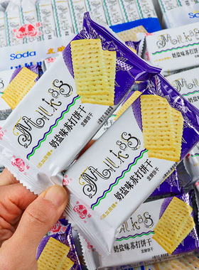 半球味丹奶盐味苏打饼干445g香咸味小包装梳打零食办公充饥小食品