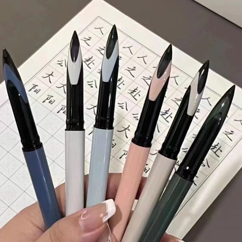 日本uniball三菱黑科技笔签字笔air中性笔UBA188专用黑色商务学生硬笔练字控笔用蓝红色水笔黑笔0.5mm