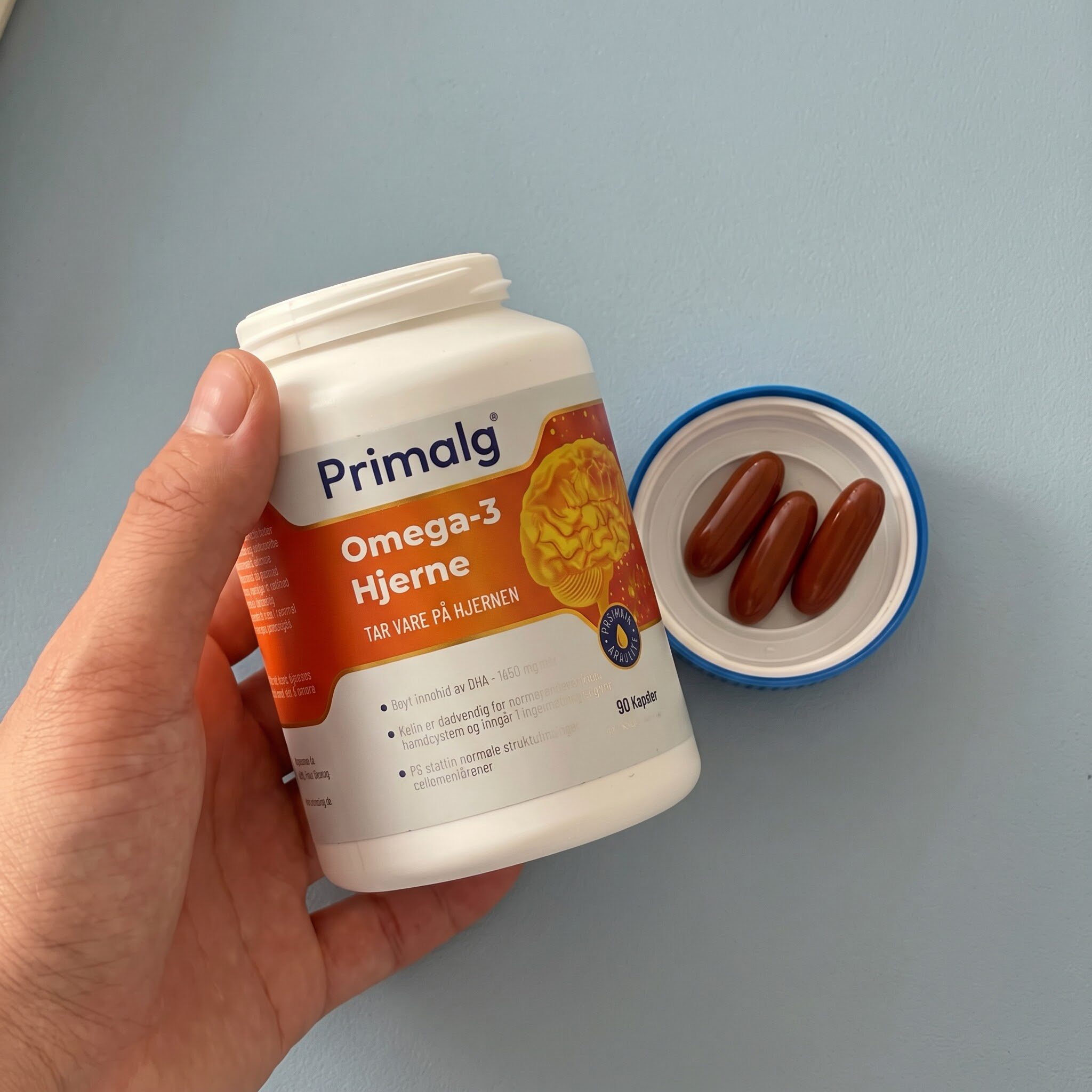 挪威Primalg高含量DHA大脑深海鱼油Omega3