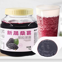 博多家园桑葚果酱奶茶店专用1kg颗粒酱果肉果粒酱水果茶芝士桑葚