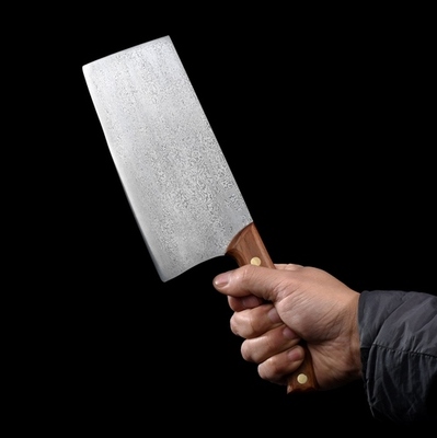 龙泉菜刀切片刀手工锻造斩切两用菜刀折叠锻打花纹钢菜刀锋利耐用